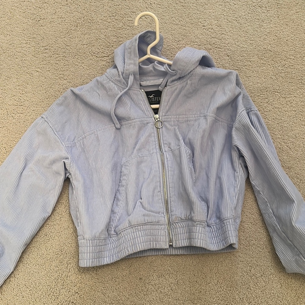 Purple Hollister zip up